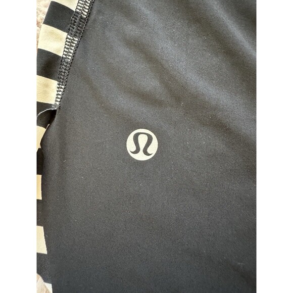 LULULEMON Water Bound Singlet LASER CUT Tank Top WOMENS 4 Apex Stripe Black Dune - Picture 3 of 8